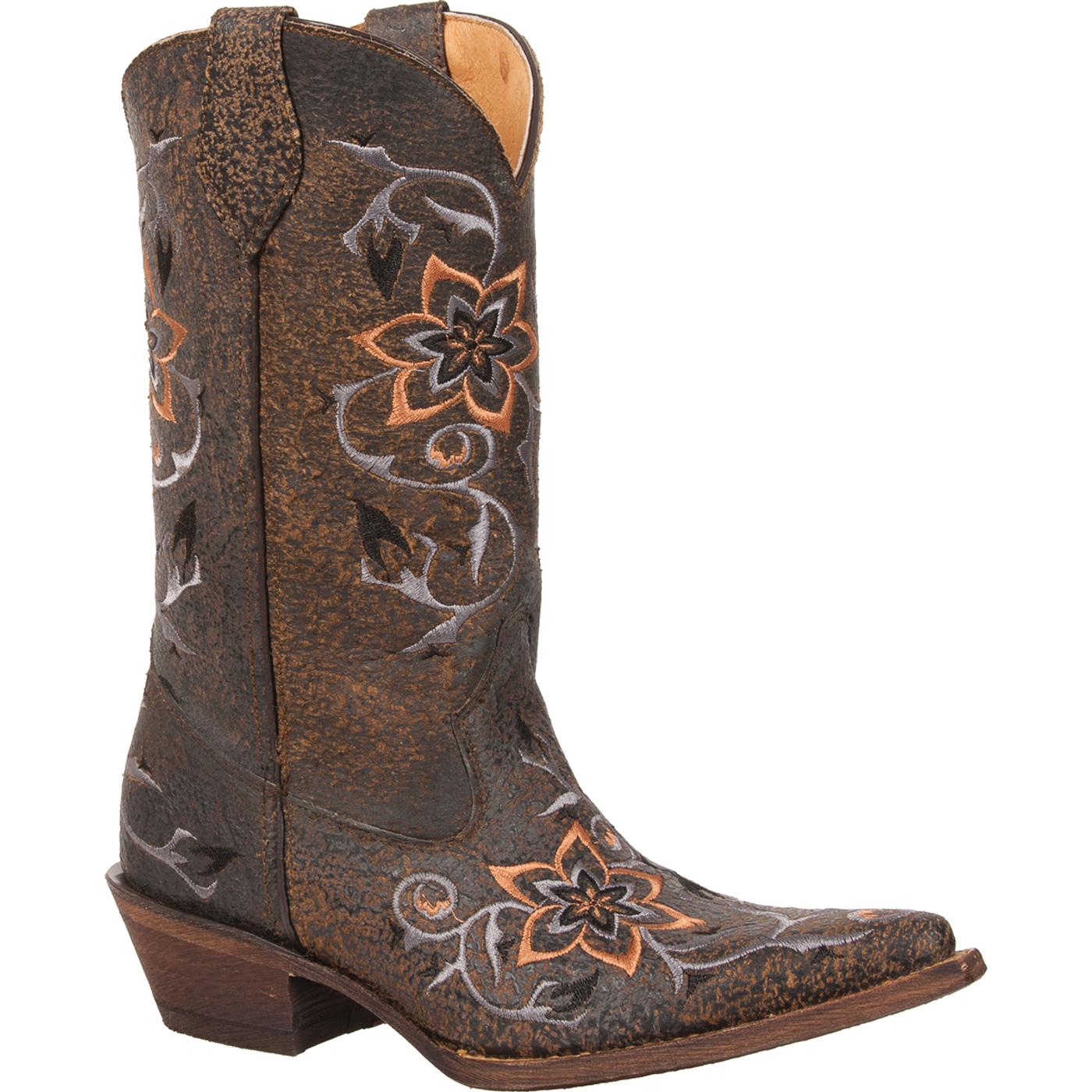 snip toe western booties