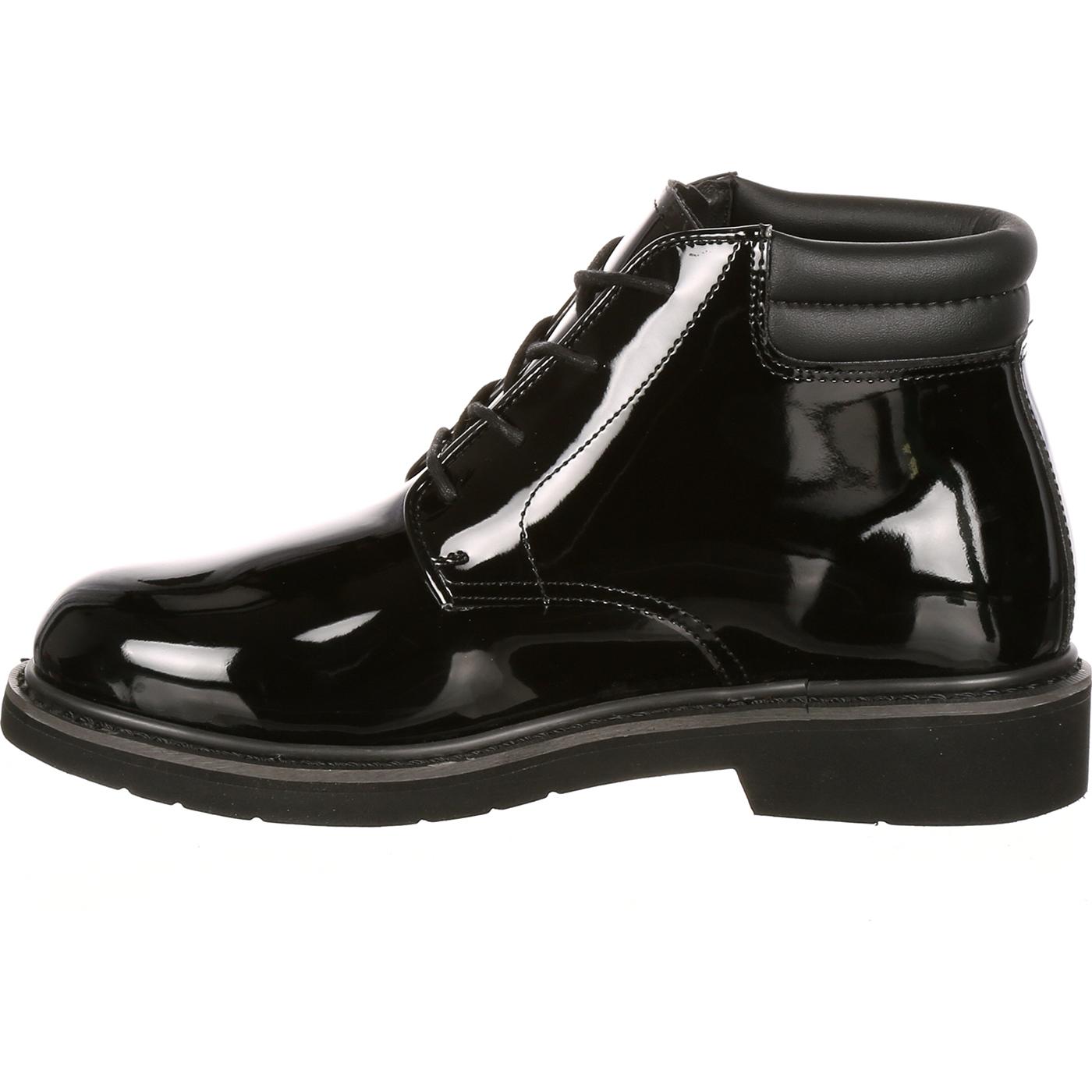 gloss leather shoes