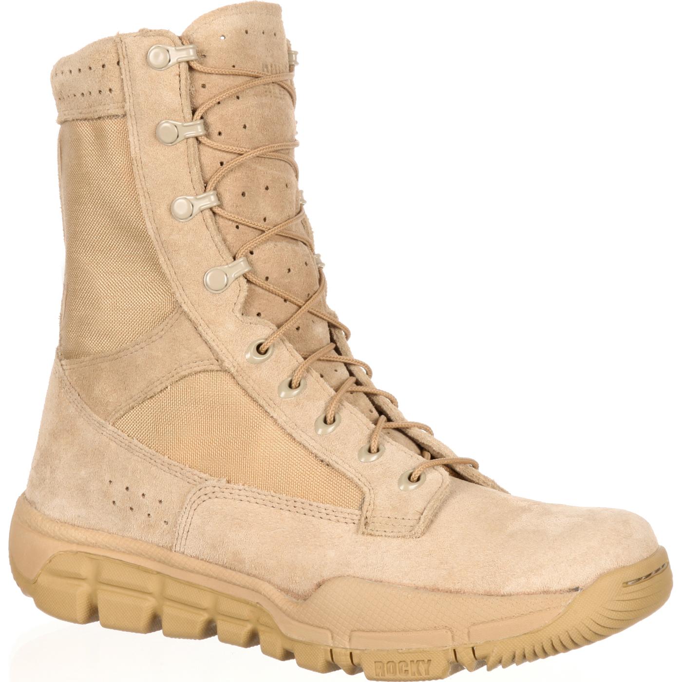 Rocky Lightweight Desert Tan Commercial Military Boots