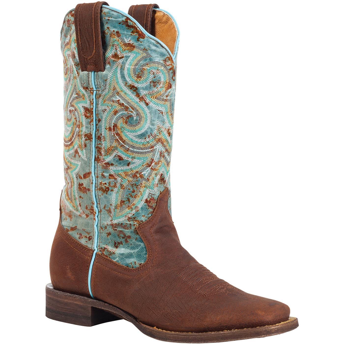 square toe western booties