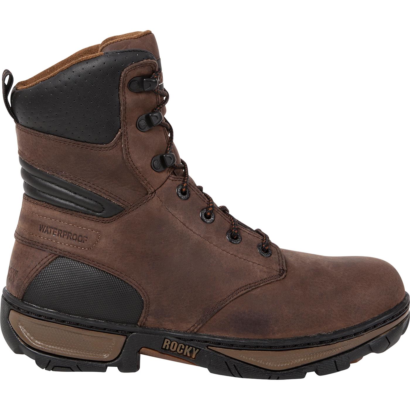 rocky lone star insulated waterproof work boots for men