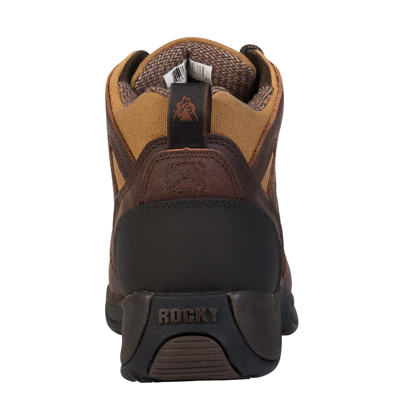 barbour elsdon waterproof hiker boots in rust