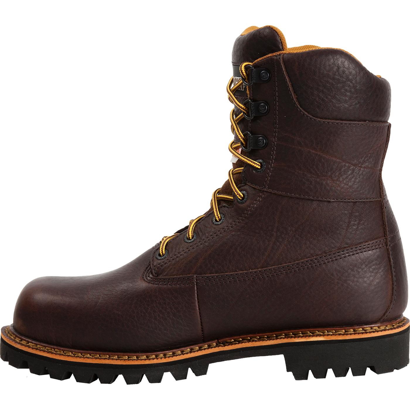 rocky waterproof steel toe work boot