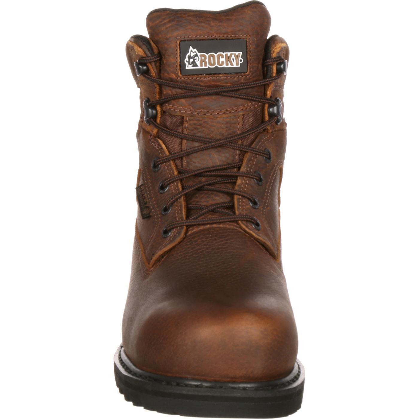 rocky waterproof steel toe work boot