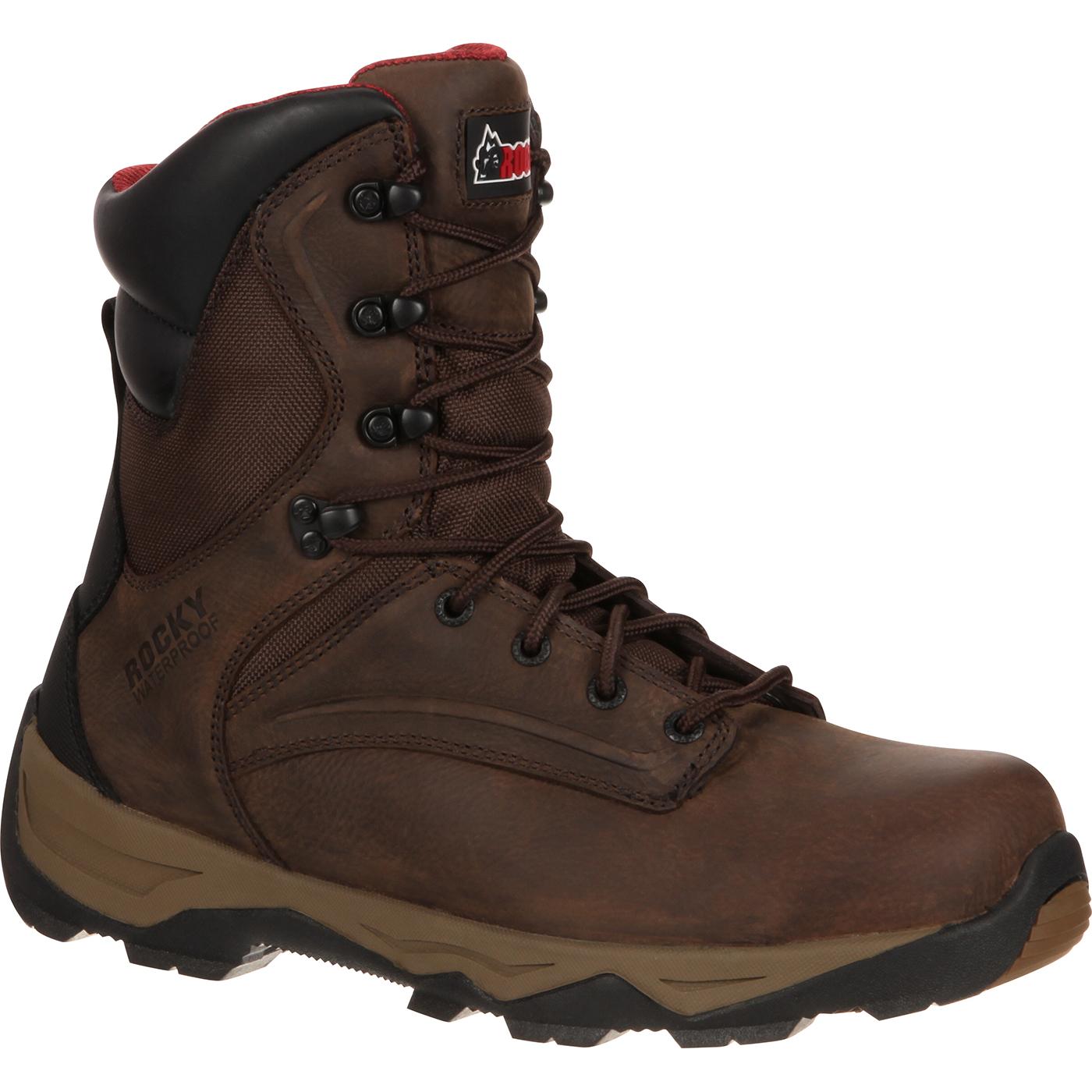 rocky waterproof steel toe work boot