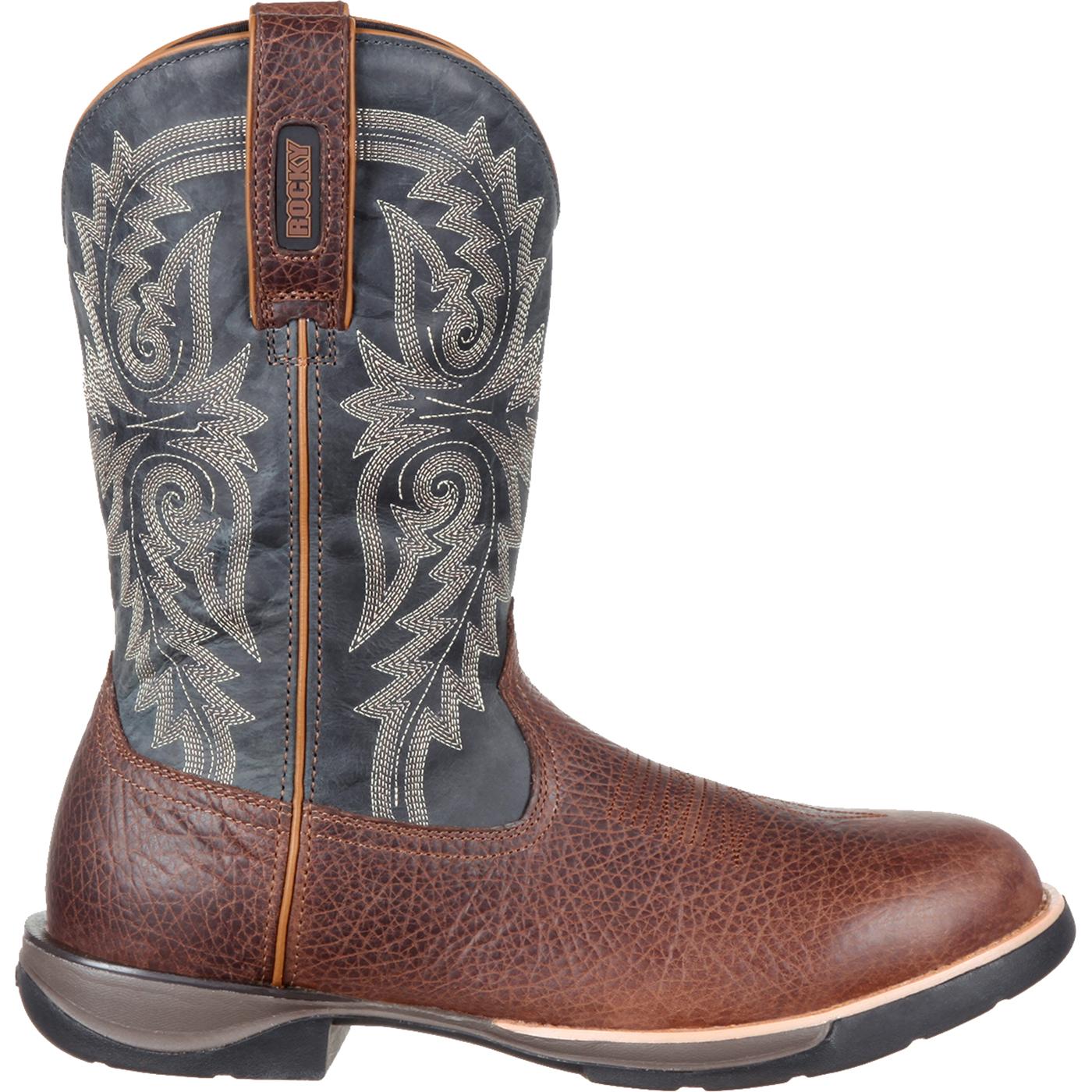 comfortable mens cowboy boots rocky lt s comfortable lightweight blue western boot comfortable mens cowboy boots rocky lt s comfortable lightweight blue western boot