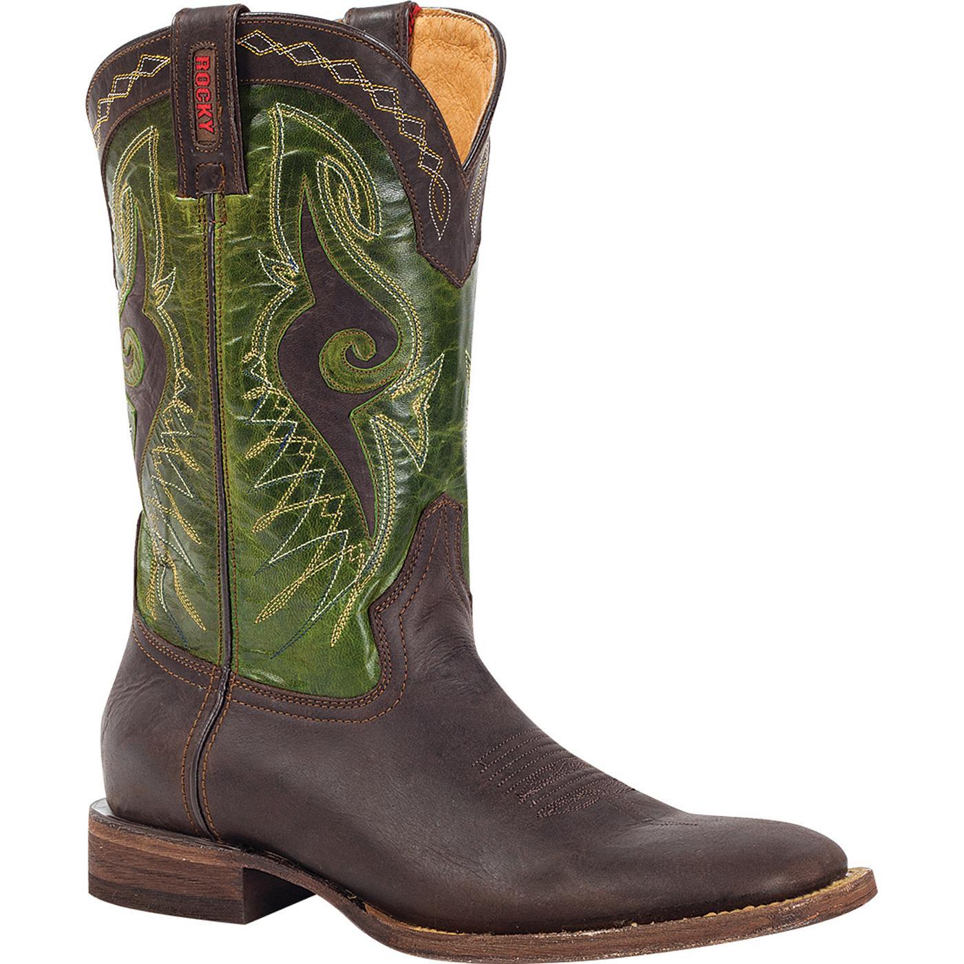 tall square toe cowboy boots
