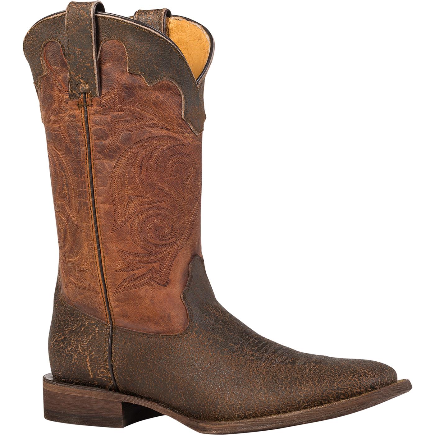 rocky square toe western boots