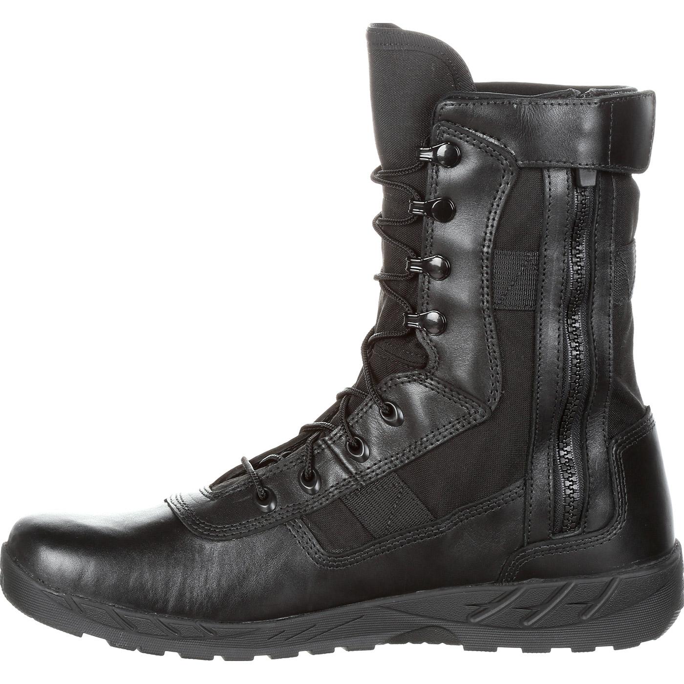 rocky boots zipper