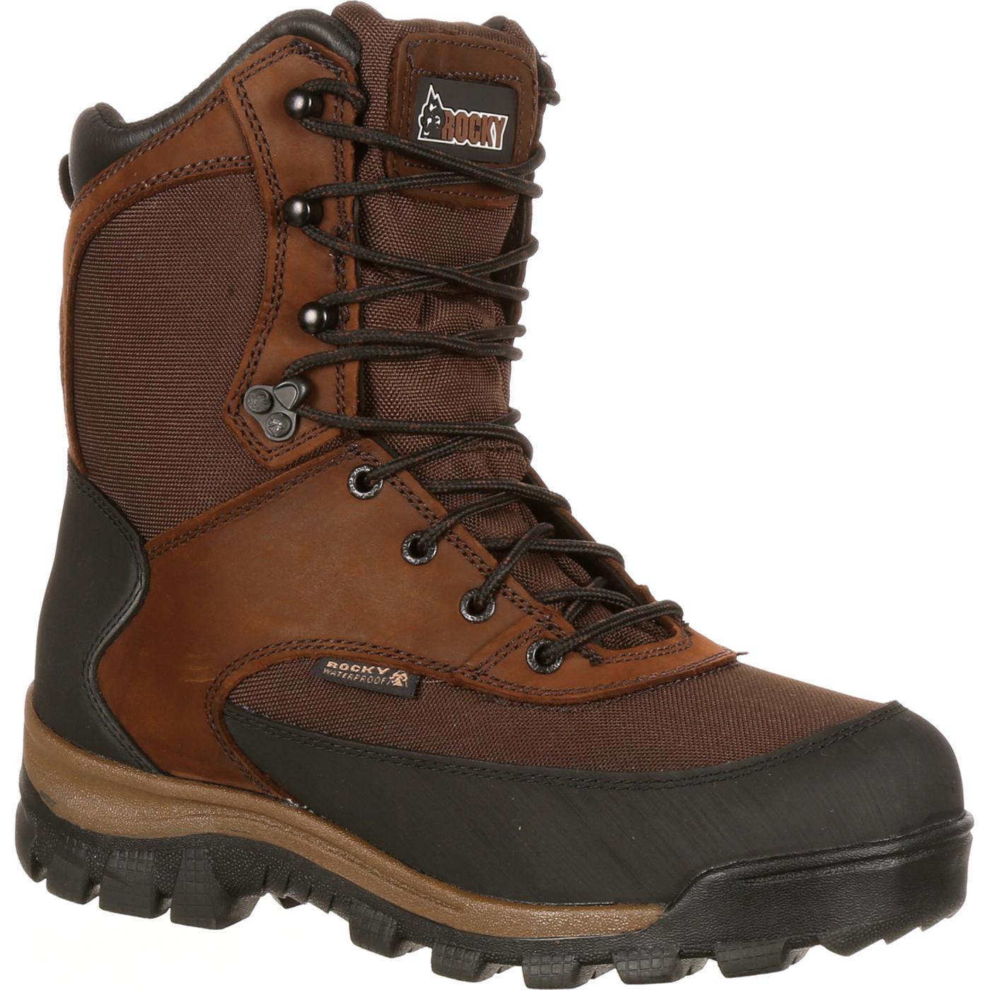 Rocky Core: Waterproof Insulated Outdoor Boot with Traction