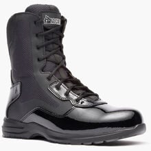 Rocky Cadet 8" Black Side Zip Public Service Boot