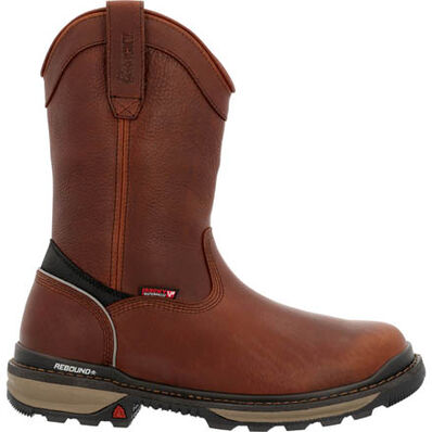 Rocky Rams Horn Waterproof Pull-On Work Boot, , large