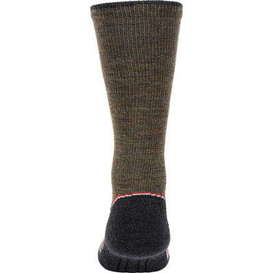 Rocky Outback Hiking Crew Sock, Loden(Green), large