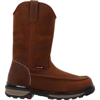 Rocky Rams Horn Waterproof Pull-On Work Boot, , large