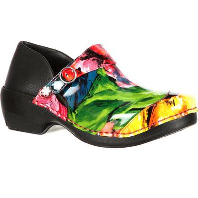 4EurSole Inspire Me Women's Patent Print Clog, , large