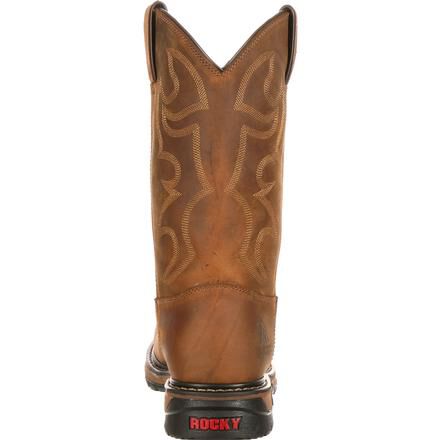 Rocky Men's Original Ride Waterproof Steel Toe Western Boot