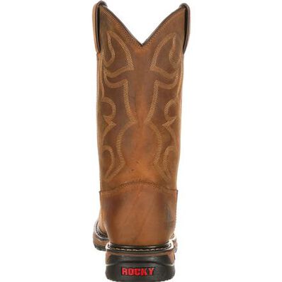 Rocky Original Ride Branson Steel Toe Waterproof Western Boots, , large