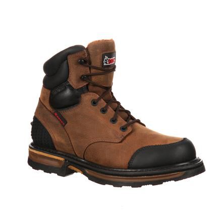 Puncture resistant steel toe boots top