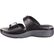 4EurSole Golden Day Women's Black Leather Slide, , large