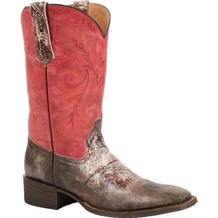 Rocky HandHewn Distressed Red Brown Western Boot RKYW009