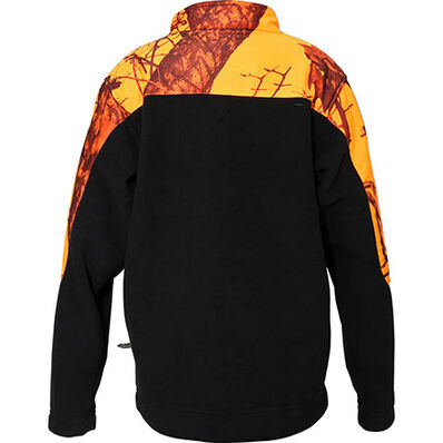 Rocky SilentHunter Kids' Fleece Jacket, Mossy Oak Blaze, large