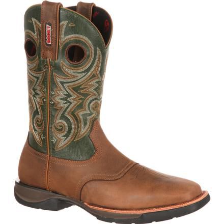 Rocky LT Men s Square Toe Saddle Western Boot RKW0140