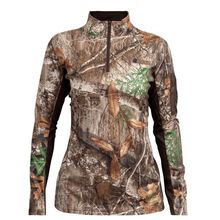 Rocky Women's SilentHunter 1/4 Zip Camo Shirt