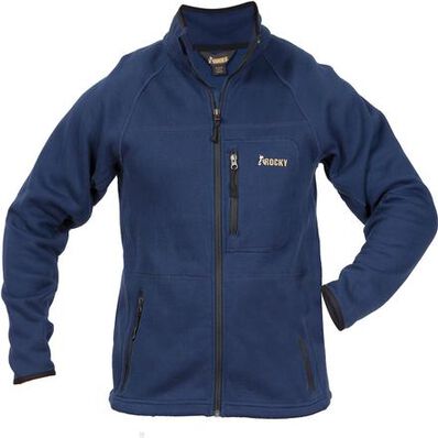 Rocky Men's Fleece Raglan-Sleeve Jacket, NAVY, large
