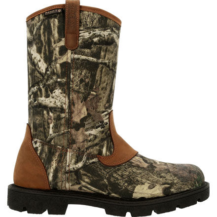Rocky Men s Mossy Oak Pull On Waterproof Outdoor Boot RKS0513