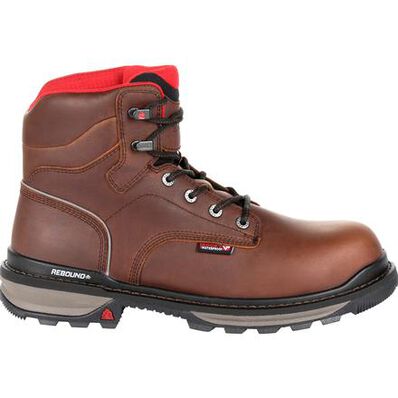 Rocky Rams Horn Waterproof Work Boot | Purchase Brown Slip Resistant ...
