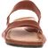 4EurSole Spring Mist Women's Dusty Chocolate Flat Cross Strap Slide Sandal, , large