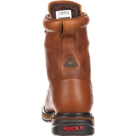 Rocky R1108M-09 Original Ride Brown Leather Soft Toe Unlined 10" Size 9 M Boot