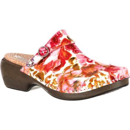 4EurSole Women s Patent Print Clog RKH053