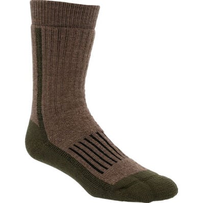 Rocky Ultimate Cold Weather Crew Sock, LITE OLIVE, large