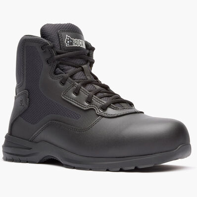 Rocky Cadet 6" Black Side Zip Public Service Boot, , large