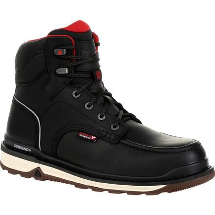 Black rocky work boots sales