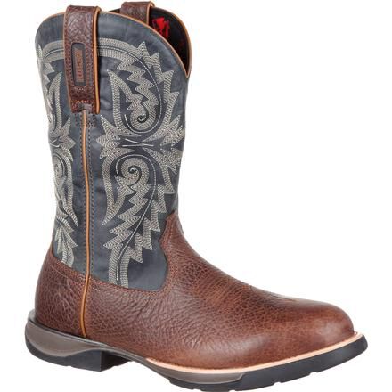 Rocky LT Men s Comfortable Lightweight Blue Western Boot
