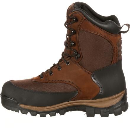 Brown M9 Rocky Mens 8 Core Waterproof Insulated Outdoor Boot-FQ0004753 