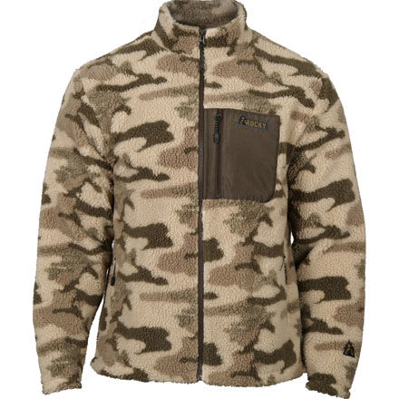 berber fleece camo jacket