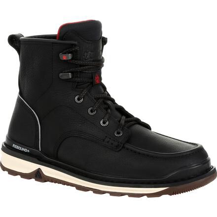 black rocky work boots