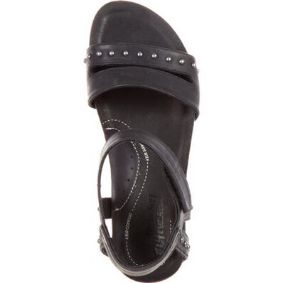 4EurSole Brightness Women's Black Flat Sandal, , large