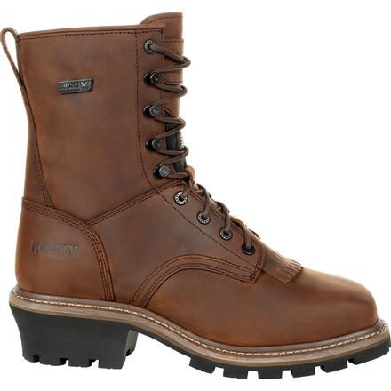 Rocky square toe work boots top