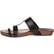 4EurSole Cool Walk Women's Toe Ring Black Flat Sandal, , large
