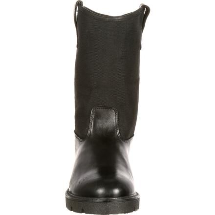 Rocky Men's Black Public Service Pull-On Wellington Boot #FQ0006300