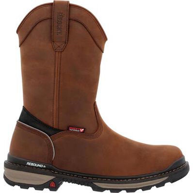 Rocky Rams Horn Waterproof Composite Toe Pull-On Work Boot, , large