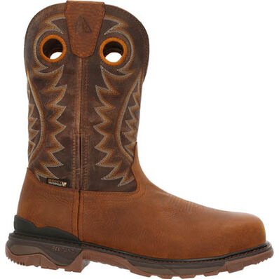 Rocky Carbon 6 Carbon Toe Waterproof Pull-On Western Boot, , large
