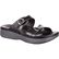 4EurSole Golden Day Women's Black Leather Slide, , large