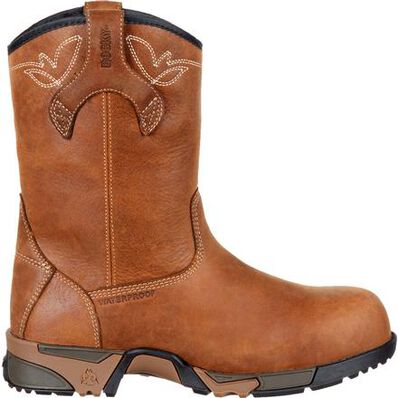 Rocky Aztec Women's Composite Toe Waterproof Work Pull-on Boot, , large