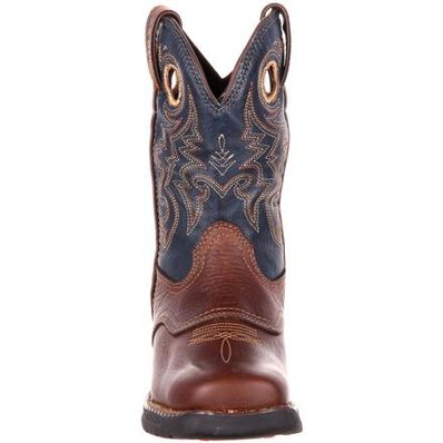 Rocky LT Big Kids' Waterproof Saddle Western Boot, , large