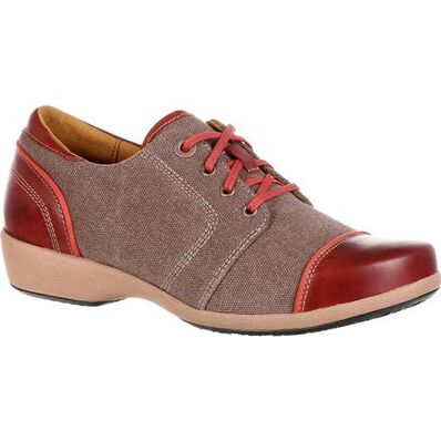 4EurSole Rococo Women's Chocolate Low Wedge Lacer Shoe, , large